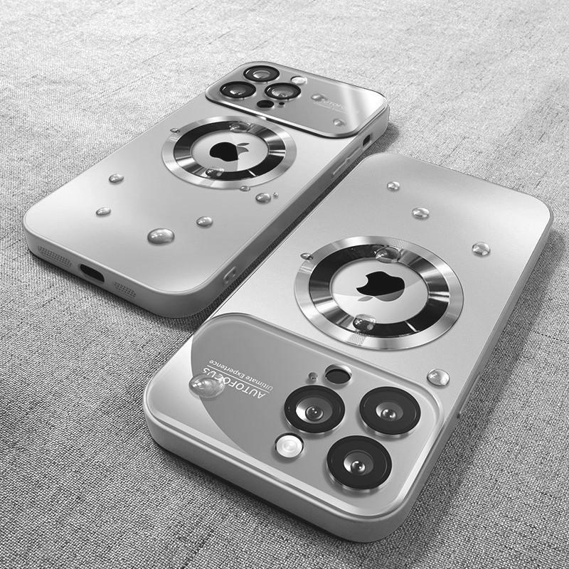 Luxury Glass Camera Lens Protection Case For iPhone 16 Pro Max 14 Plus 11 12 13 15 Pro Max 16E For Magesafe Magnetic Phone Cover