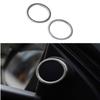Silver Brushed For Toyota Corolla 2014- A-Pillar Speaker Ring 2X Cover Trim