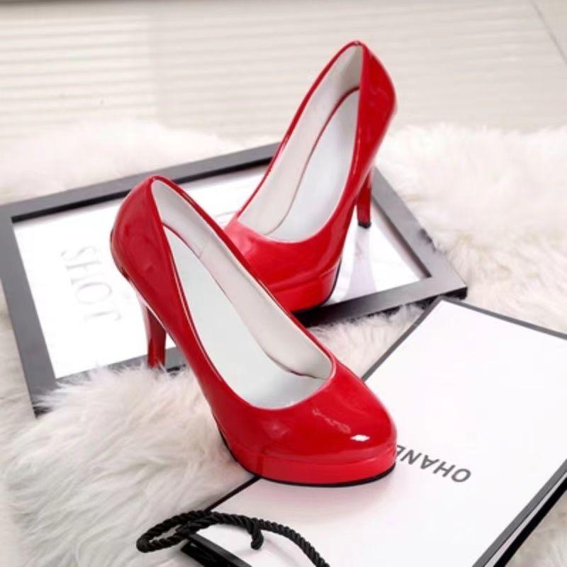  women fashion sweet white patent leather office work stiletto heel shoes lady casual elegant spring summer pumps ab568