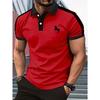 The new men's short-sleeved POLO shirt for summer 2026 fashionable breathable with 3D pattern printing