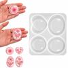 Oval Shape Stress Relief Mold Four Designs Resin Silicone Mold Stone Resin Mold  Fidget Toy