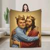 Super Soft Blanket Camping Charlie Kirk   Throw Blanket Funny Bedspread for Outdoor