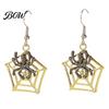Stylish Gothic Jewelry for Parties 1 Pair Halloween Earrings Women, Skeleton Spider Pumpkin Statement Ghost Bat Dangle Earrings, Accessories Detailed