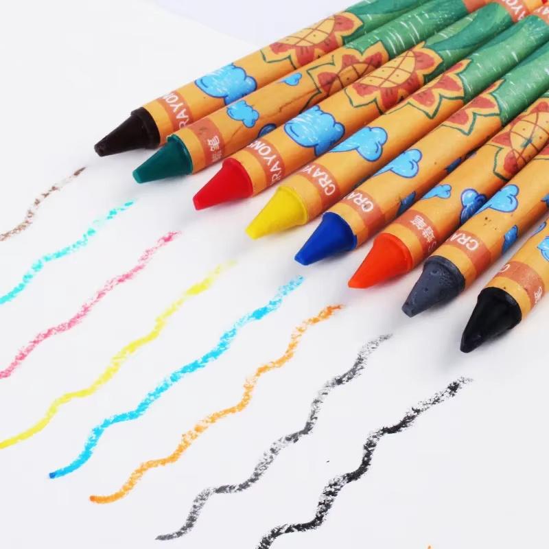 Sunflower 8 /12 /24 Colors Crayons Kids Colored Crayons School Supplies Prizes And Gifts