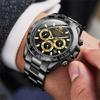 OLEVS Watch Men's Automatic Arm Watch Men's Black Popular Watch Automatic Belt 3 ATM Water Resistant Luminous Calendar Date Skeleton Fashion Black