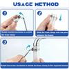 10Pcs Hose Clips Pipe Clamps Stainless Steel Hoop Clamp Hose 304 Stainless Steel Automotive Pipes Clip Fixed Tool 8-25mm