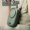 New Mini Portable Fan Hanging Handheld Fan Rechargeable Bladeless Turbo Ultra Quiet Student Hand Held Fan Outdoor Sports Travel