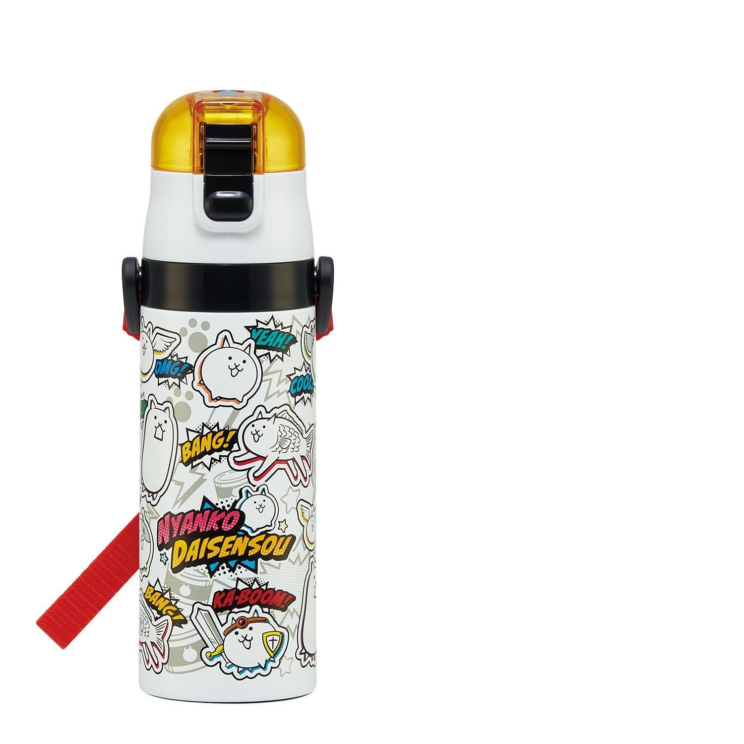 

Skater Water Direct Battle for Boys and Stainless Sports Water Kids Bottle, Drinking, 470ml, The Cats Design, 26, Girls, Insulated, Steel,