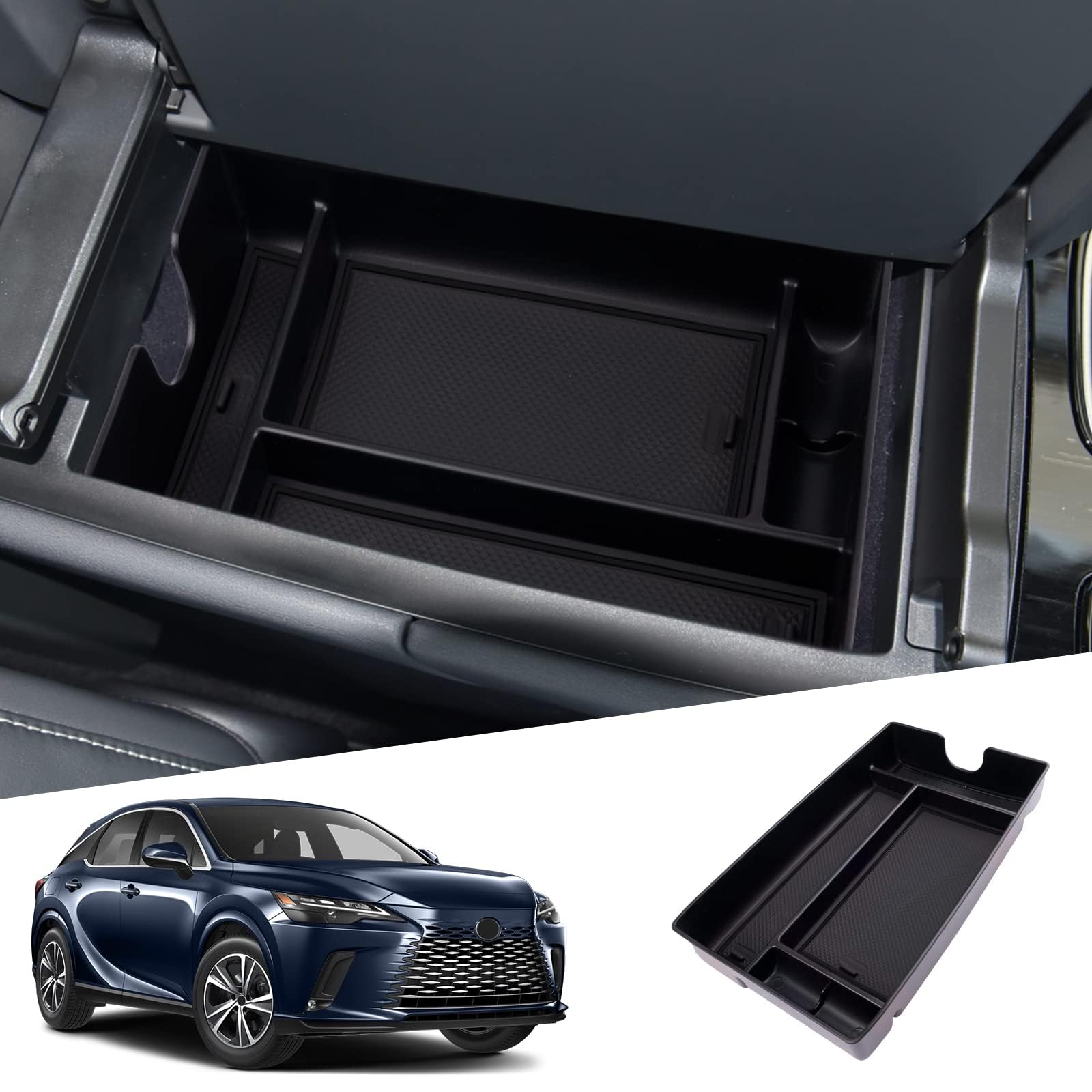 SHAOHAO Console Tray for the New Lexus RX Compatible with Center Console Storage and Accessory Made of ABS Material with Compatible with Lexus RX