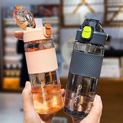Large Capacity Sports Water Bottle Leakproof Plastic Water Cup Outdoor Travel Cycling Hiking Camping Gym Drinkware