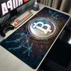 Bitcoin Mouse Pad Gaming Large HD Mousepad Antislip Rubber Mouse Mat Computer Gamer Desk Mat Stitched Edge Black Gamer Mousepad
