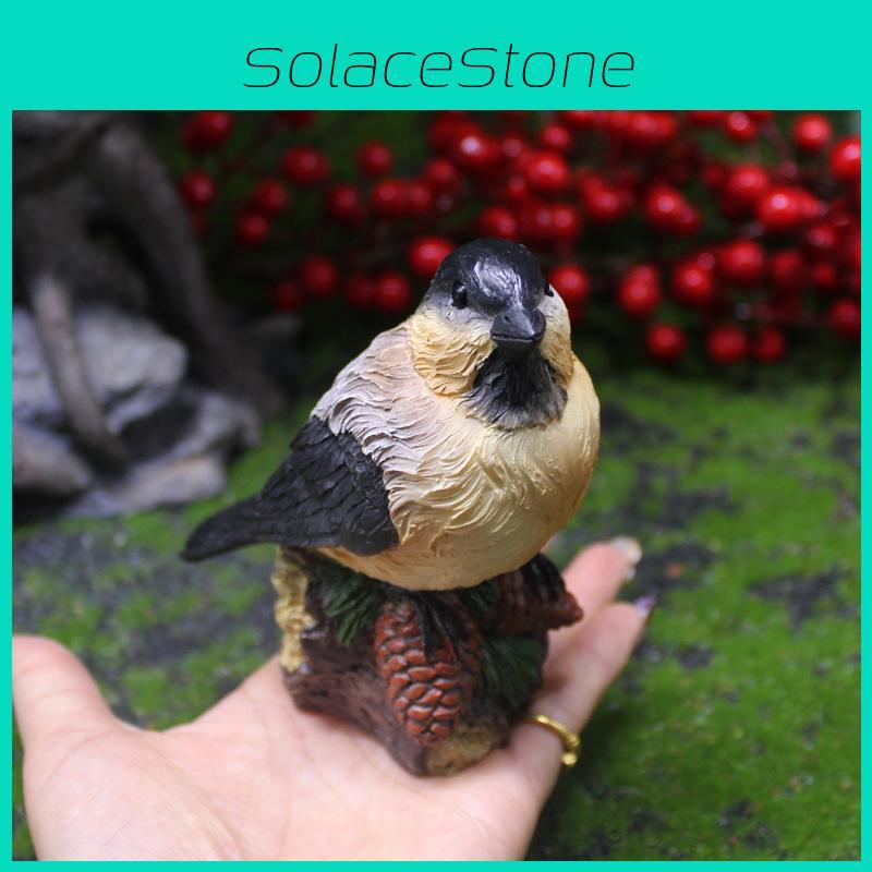 Bird Resin Model With Pinecone And Acorn For Memorial And Festive Gift Giving