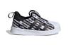 adidas Originals SUPERSTAR 360 Abrasion Resistant Low Top Skateboard Shoes Black White Infant And Toddler EF6642