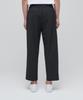 Musinsa Standard Lightweight Wide Drawstring Banded Crop Slacks [Dark Gray]