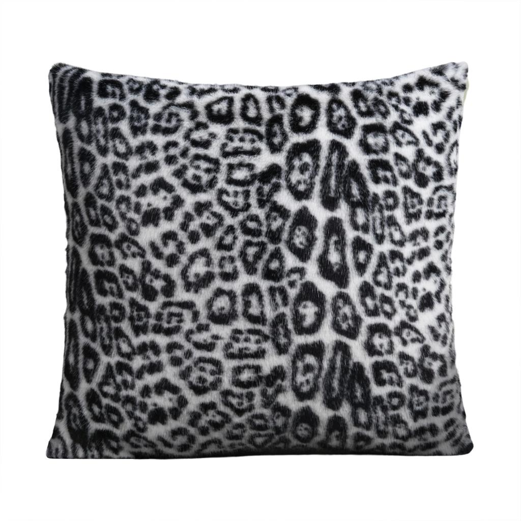 Leopard Print Plush Pillowcase, Home Sofa Cushion Cover, Light Decorative Pillowcase, Bedroom And Living Room Soft Furnishing Pillowcase, Removable