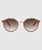 Tuditeo Lun Round Combination Nylon Lens Uv Blocking Sunglasses C3 Light Brown