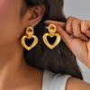 18k Gold Plated Multiple-layer Circular Earrings For Women, Exaggerated Drop Earrings, Geometric Jewelry Gift
