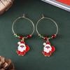 Minimalist Festive Beaded Christmas Earrings – Creative, Personalized Holiday Fashion