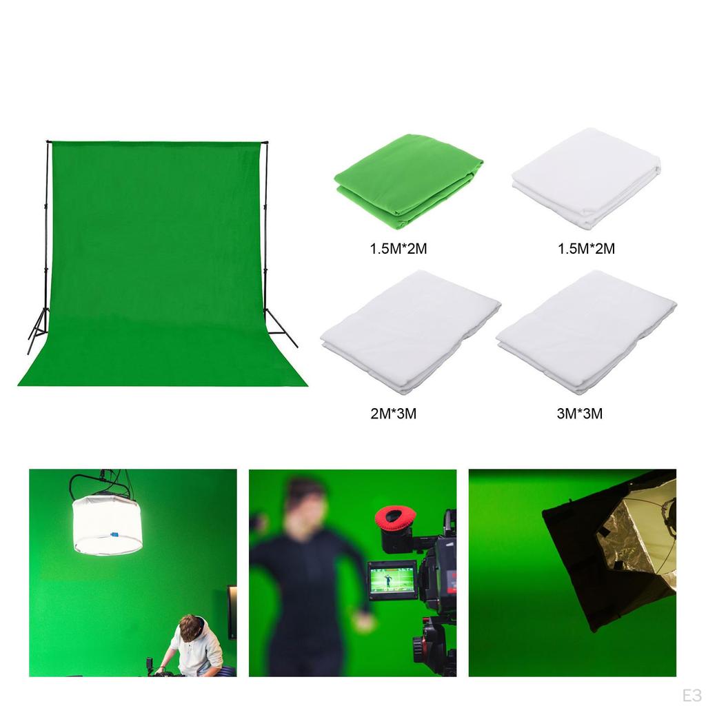 Green Backdrop Multipurpose Collapsible Washable Screen Background ,Background Cloth for