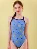 Toneidoseupocheu Le Porem One-Piece Crossline Bag Navy Swimwear
