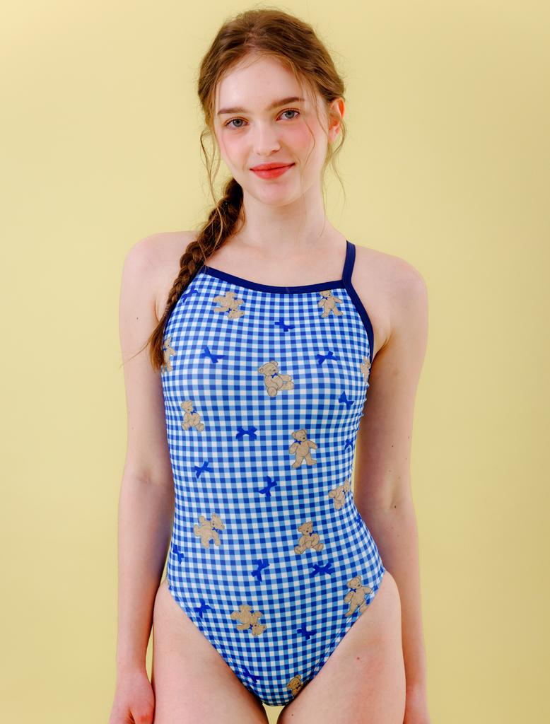 Toneidoseupocheu Le Porem One-Piece Crossline Bag Navy Swimwear