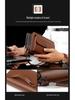 Herren Doppelreißverschluss Business Clutch: Handtasche mit großer Kapazität für Handy und mehreren Kartenfächern