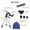 KENKO SKY WALKER SW-0 Refractor Telescope, 50mm Aperture, for Both Celestial and Terrestrial Use, White, 111161