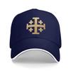 Knight Jerusalem Cross Christian Sandwich Baseball Cap Casual Washed Templar Jesus Snapback Cap Unisex Gift Adjustable Adult Hat
