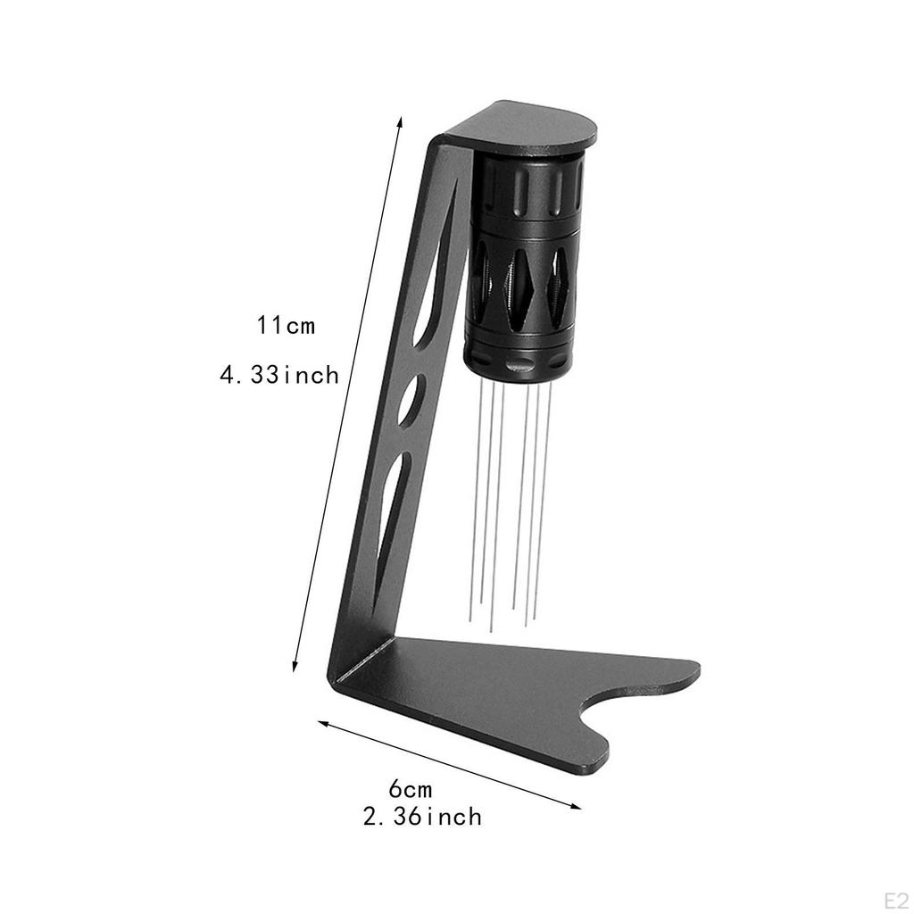 Espresso Tool 6 Pins Coffee Distribution Lightweight Hollow Rotating Pin Powder for Cafe