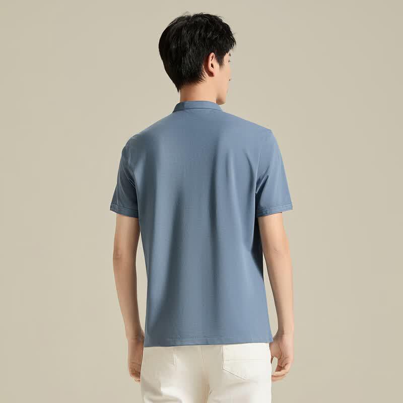 SEVEN Men's Antibacterial Anti-Mite Cool-Touch Polo Shirt