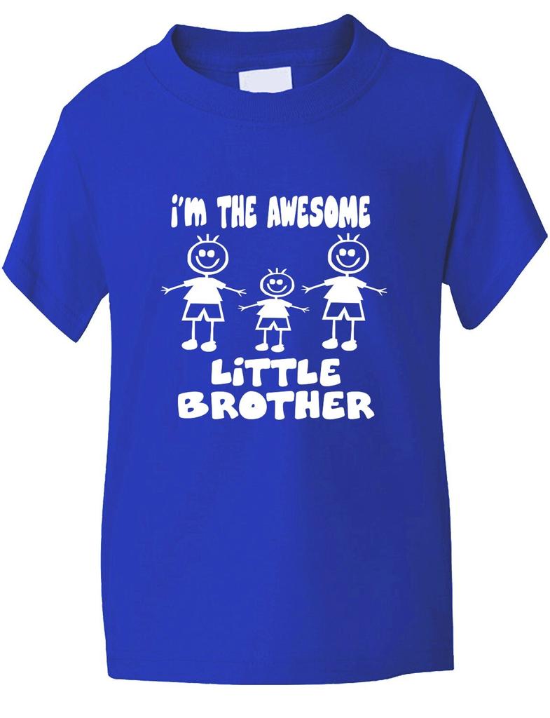 Awesome Little Brother Of 2 Brothers Present lustiges Kinder-T-Shirt Alter 1-13Wird in neuem Fenster oder Tab geöffnet