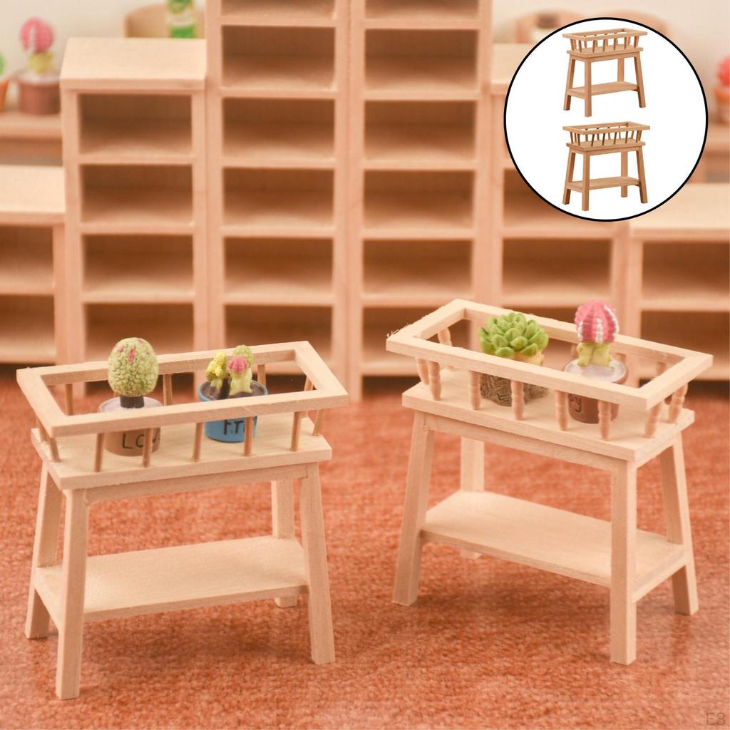 1/12 Doll House Furniture Flower Handmade Garden Bedroom Decoration Role Play Accessories Children's