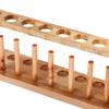 Wooden Test Pipe Bearing Holder Rack with Standing Stand
