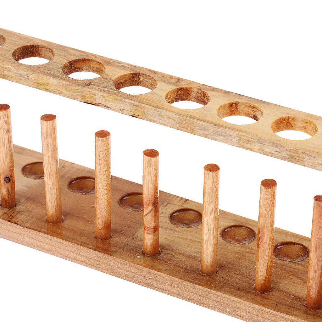 Wooden Test Pipe Bearing Holder Rack with Standing Stand