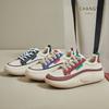 Spring White Shoes New Sports Running Female Student Height-enhancing Casual Shoes