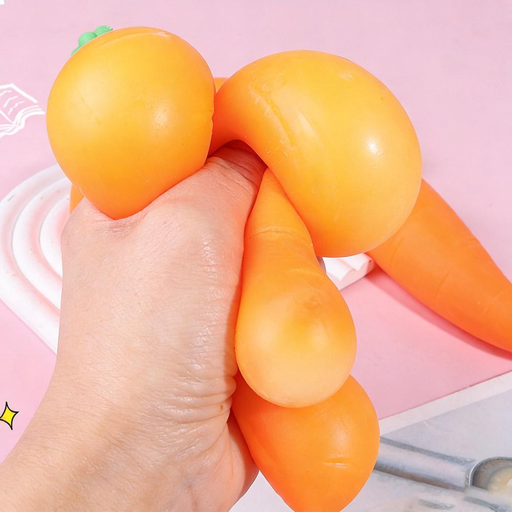 Simulierte Karotten Quetschspielzeuge Lustige Dekompressions Fidget Spielzeuge Squishy Anti Stress Lustige Stressbewältigung Für Kinder Erwachsene Geschenk