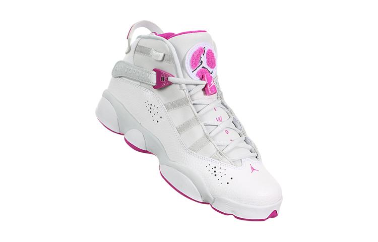 Air Jordan 6 Rings GS 'Platinum Fuchsia' Sneakers