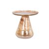 DKD Home Decor-DKD Home Decor Bicolor Glass Iron Side Table 50 X 50 X 49 Cm