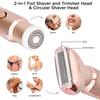 Professional 2 In 1 Female Epilator Electric Shaver Hair Removal Painless Facial Shaver Bikini Pubic Hair Trimmer Home Machine