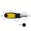 Small Ratchet Handle 6.35mm/0.25inch Hex Socket with Built-in Magnetic Ring Household Ratchet Screwdriver.