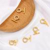 18k Gold-Plated OT Clasp & Connector for Crystal Pearl Necklace and Bracelet DIY Jewelry