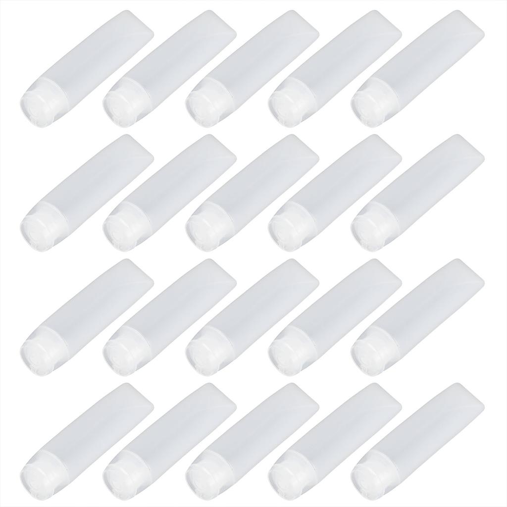 20Pcs Empty Cosmetic Tube Leakproof Refillable Shampoo Container Facial Cleanser Squeeze Bottle30ml