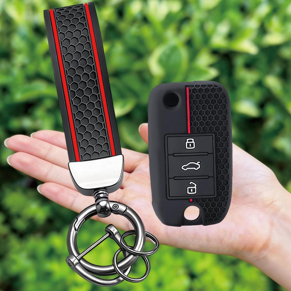 

Keychain Silicone Remote Car Key Case Cover for Roewe RX5 MG3 MG5 MG6 MG7 MG ZS GT GS 350 360 750 3 Buttons Shell Accessories