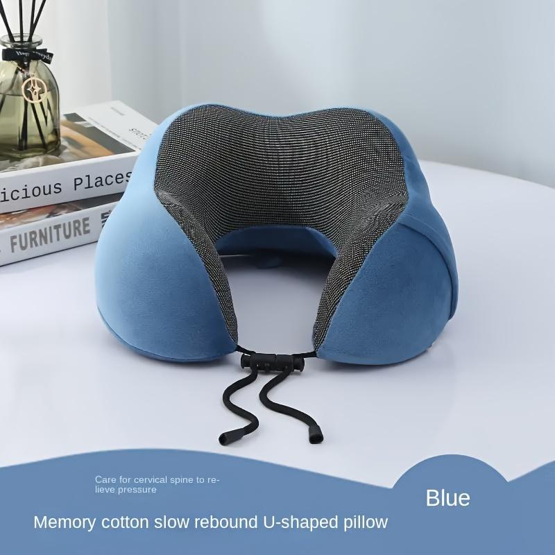 Ergonomic U-Shaped Neck Support Travel Pillow with Cartoon Design - Perfect for Napping on Airplanes and in the Office - Slow Rebound Head Cushion