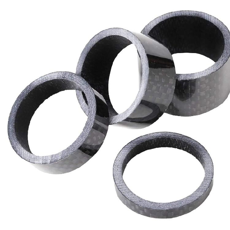 5 Pcs Bike Carbon Fiber Headset Spacer Lightweight Bicycles Headset Washer