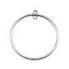Irregular Oval Frame Connectors Moon Hammered Texture Links For Earring Making