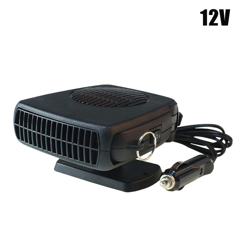 NEW Electric Car Heater Air Cooler Fan 12V/24V Portable Demister Defroster Heating Fan 120W Dryer Windshield Defogging