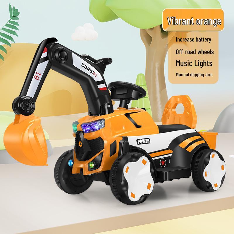 

Детский электрический экскаватор-каталка - Большой, управляемый пультом автомобиль для мальчиков и девочек