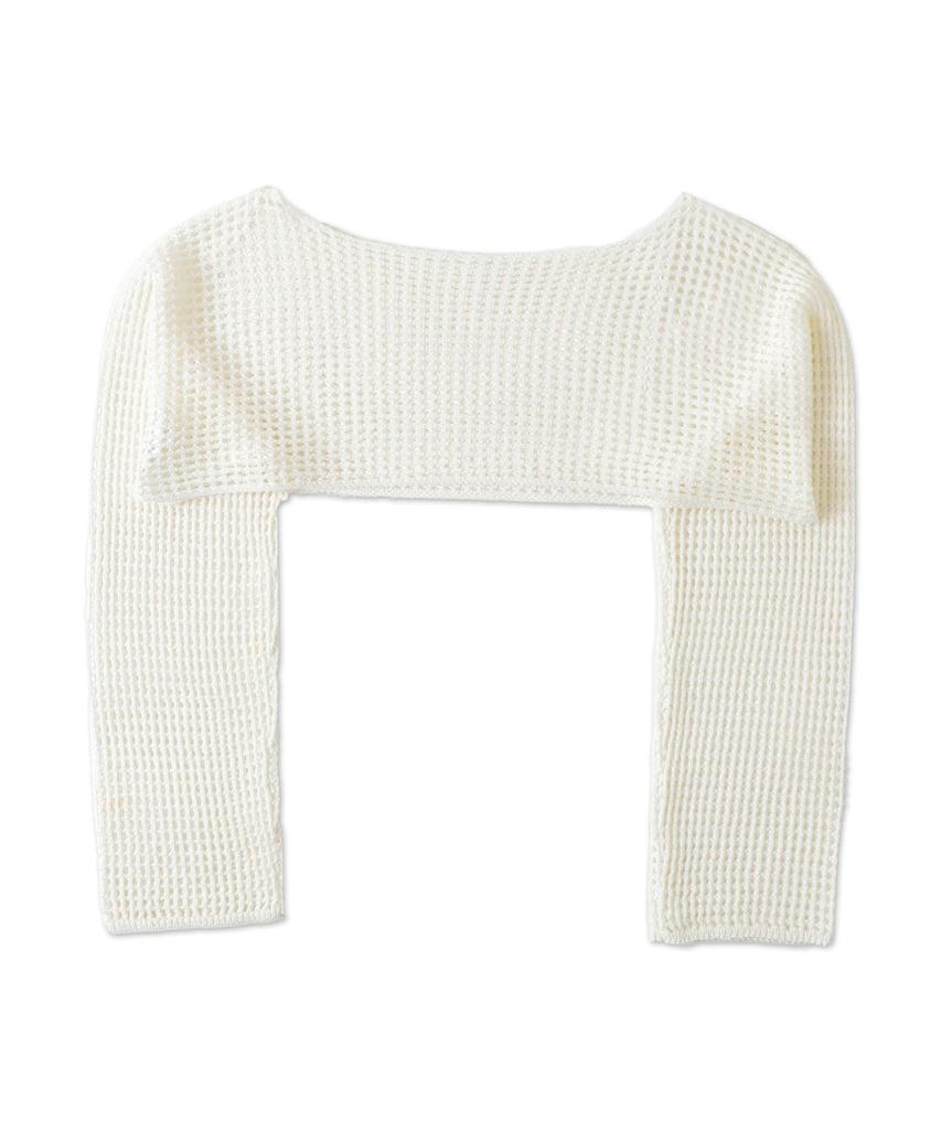 WEGO Short Knit Long Layered Summer Korean Street Size White Women's Lamé Pullover, Sleeve, Top, Outfit, Style, Gift, Spring, Summer, Autumn, F,