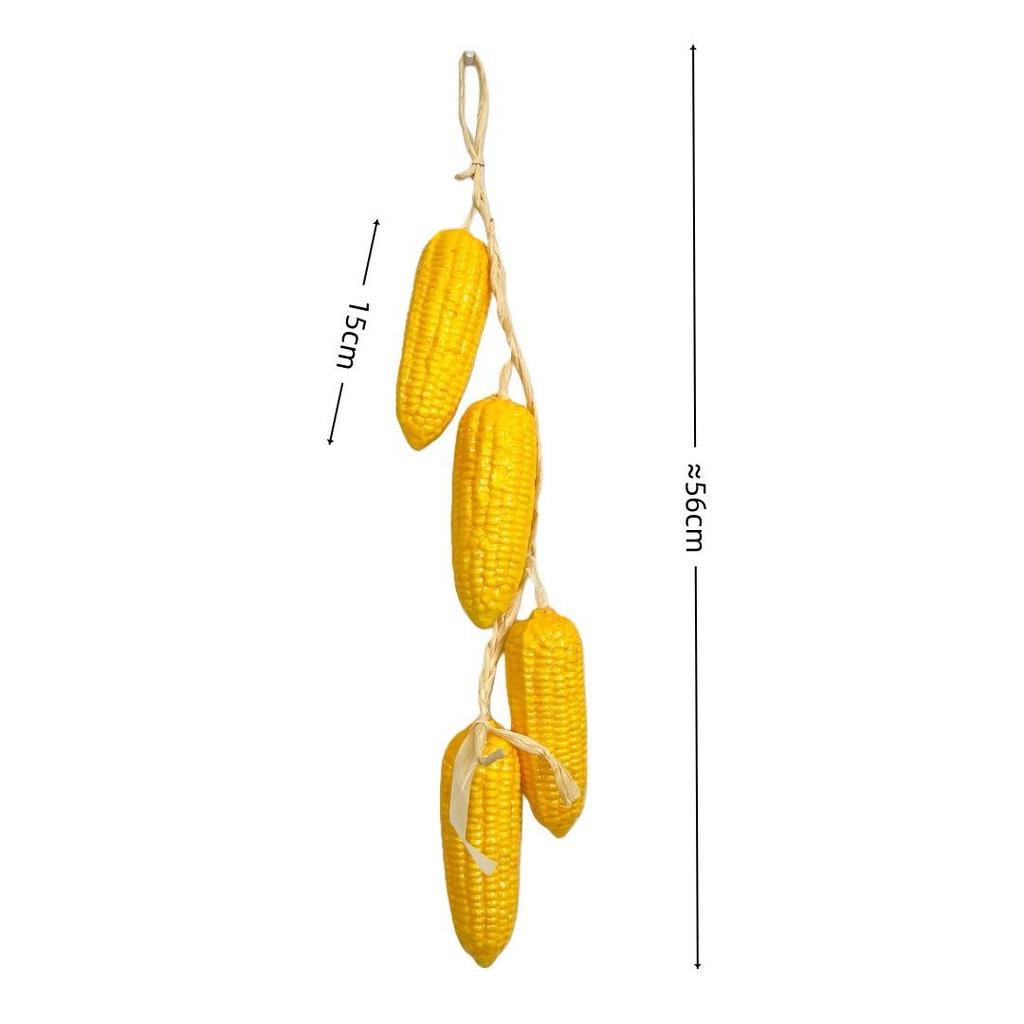 Realistic Hanging Vegetable String: Chili, Potato, Corn, Garlic, Peanut Props for Yard or Restaurant Decor